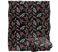 Stranger Things HELLFIRE CLUB PATTERN Silky Touch Super Soft Throw Blanket 152 x 127 cm