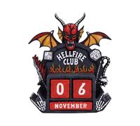 Stranger Things Hellfire Club Perpetual Calendar - Official Collectible Desk Display with Interchangeable Date Blocks