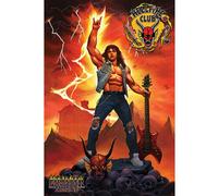 Stranger Things Hellfire Club Poster - Orange/Black - 61cm x 91cm - Orange/Black