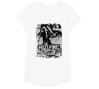 Stranger Things Hellfire Club Poster T-Shirt, Girls, White, Small