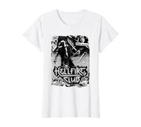 Stranger Things Hellfire Club Poster T-Shirt, Women, White, Medium