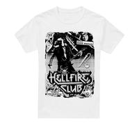 Stranger Things Hellfire Club Poster Unisex T Shirt, White, XXX-Large