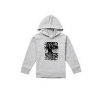 Stranger Things Hellfire Club Poster Youth Kids Pull-Over Hoodie, Athletic Heather in Grey | Size: 7-8 Years Stranger Things Grey 7-8 Years