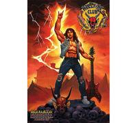 Stranger Things Hellfire Club Rock God Poster - Multicoloured - 91.5cm x 61cm - Multicoloured - Multicoloured