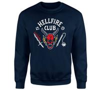 Stranger Things Hellfire Club Vintage Sweatshirt - Navy | Size: Medium Stranger Things Navy M