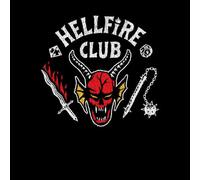 Stranger Things Hellfire Club Vintage Unisex T-Shirt - Black - L - Black