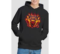 Stranger Things Hellfire Flames Hoodie, Black | Size: 2XL Stranger Things Black 2XL