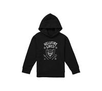 Stranger Things Hellfire Graduation Invert Youth Hoodie, Black | Size: 5-6 Years Stranger Things Black 5-6 Years