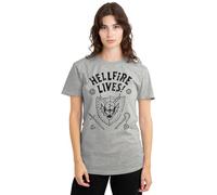 Stranger Things Hellfire Graduation Ladies T Shirt, Athletic Heather, X-Large