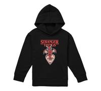 Stranger Things Hellfire Heart Youth Kids Boy Girls Pull-Over Hoodie, Athletic Heather, 5-6