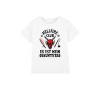 Stranger Things Hellfire It'S My Birthday Kids T-Shirt, White | Size: 7-8 Years Stranger Things White 7-8 Years
