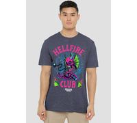 Stranger Things Hellfire Neon Dice T-Shirt, Navy | Size: 3XL Stranger Things Navy 3XL