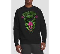 Stranger Things Hellfire Neon Sketch Logo Sweatshirt, Black | Size: XL Stranger Things Black XL