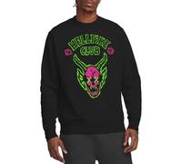Stranger Things Hellfire Neon Sketch Logo Unisex Sweatshirt, Black, X-Large