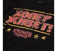 Stranger Things Hopper Lives Russian Men's T-Shirt - Black - L - Black