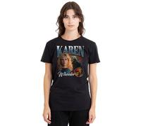 Stranger Things Karen Homage Ladies T Shirt, Black, Small