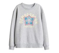 Stranger Things Kids Demogorgon Fan Club Sweatshirt - Athletic Heather - 7-8 Years - Athletic Heather - 50% Cotton/50% Polyester