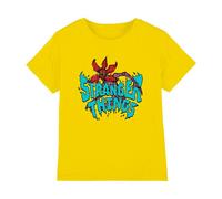Stranger Things Kids Demogorgon Sketch T-Shirt - Yellow - 7-8 Years - Yellow