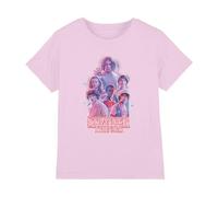 Stranger Things Kids Glow Group T-Shirt - Pink - 9-11 Years - Pink