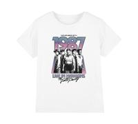 Stranger Things Kids Hawkins 1987 Group Tour Poster T-Shirt - White - 7-8 Years - White