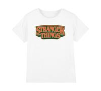Stranger Things Kids Hawkins High School Logo T-Shirt - White - 7-8 Years - White