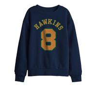 Stranger Things Kids Hawkins No 8 Sweatshirt - Navy - 5-6 Years - Navy - 50% Cotton/50% Polyester