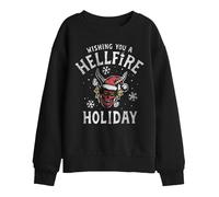 Stranger Things Kids Hellfire Holiday Sweatshirt - Black - 12-13 Years - Black
