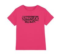 Stranger Things Kids Punk Logo T-Shirt - Hot Pink - 7-8 Years - Hot Pink