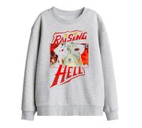 Stranger Things Kids Raising Hell Eddie Munson Sweatshirt - Sport Heather - 7-8 Years - Sport Heather