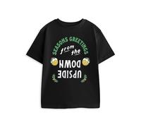 Stranger Things Kids Short Sleeved T-Shirt (Black) in Black | Size: 11-12 Years Stranger Things Black 11-12 Years