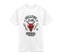 Stranger Things Kids Short Sleeved T-Shirt (White) in White | Size: 9-11 Years Stranger Things White 9-11 Years