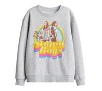 Stranger Things Kids Stupid Boys Sweatshirt - Athletic Heather - 7-8 Years - Athletic Heather - 50% Cotton/50% Polyester