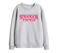 Stranger Things Kids Sunset Logo Sweatshirt - Athletic Heather - 5-6 Years - Athletic Heather