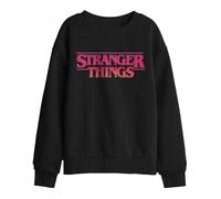 Stranger Things Kids Sunset Logo Sweatshirt - Black - 12-13 Years - Black