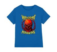 Stranger Things Kids Welcome To Hawkins Vecna T-Shirt - Royal Blue - 9-11 Years - Royal Blue