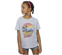 Stranger Things LA Gradient Cotton T-Shirt Netflix Grey 9 Years