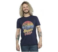 Stranger Things LA Gradient T-Shirt Netflix Navy 4XL