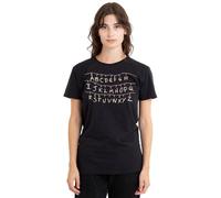 Stranger Things Lights Ladies T Shirt, Black, Large