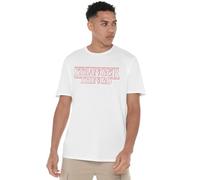 Stranger Things Logo Grid Front Back Unisex T Shirt, White, XXX-Large