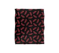 Stranger Things Logo Pattern Officially Licensed Silky Touch Super Soft Throw Blanket 152 x 127 cm Netflix White One Size