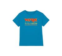 Stranger Things Lucas Wsqk Squawk Kids T-Shirt, Turquoise | Size: 7-8 Years Stranger Things Turquoise 7-8 Years