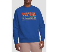 Stranger Things Lucas Wsqk Squawk Sweatshirt, Royal | Size: 2XL Stranger Things Royal 2XL
