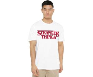 Stranger Things - Main Logo Unisex T Shirt, White, Medium