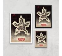 Stranger Things Map Giclee Art Print - A3 - White Frame