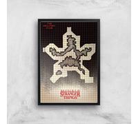 Stranger Things Map Giclee Art Print | Size: A2 Stranger Things Multicolor A2