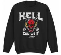 Stranger Things Men's Hell Can Wait Sweatshirt in Black | Size: 2XL Stranger Things Black 2XL