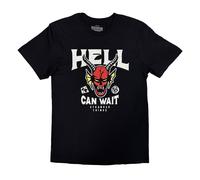 Stranger Things Men's Hell Can Wait T-Shirt in Black | Size: 2XL Stranger Things Black 2XL