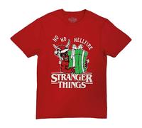 Stranger Things Men's Ho Ho Hellfire T-Shirt in Red | Size: 2XL Stranger Things Red 2XL