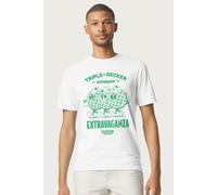 Stranger Things Men's Hopper's Waffle Extravaganza Triple Decker T-Shirt in White | Size: Medium Stranger Things White M