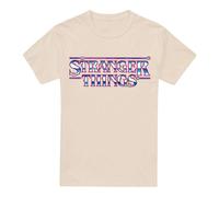 Stranger Things Mens Metal Logo T-Shirt - Natural - Natural - S